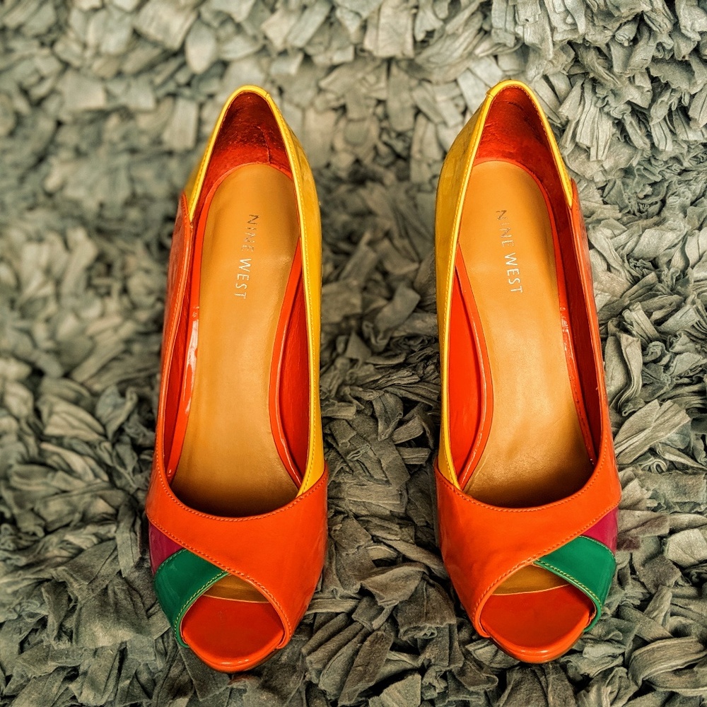 Nine West Flamingo Peep Toe Shoes